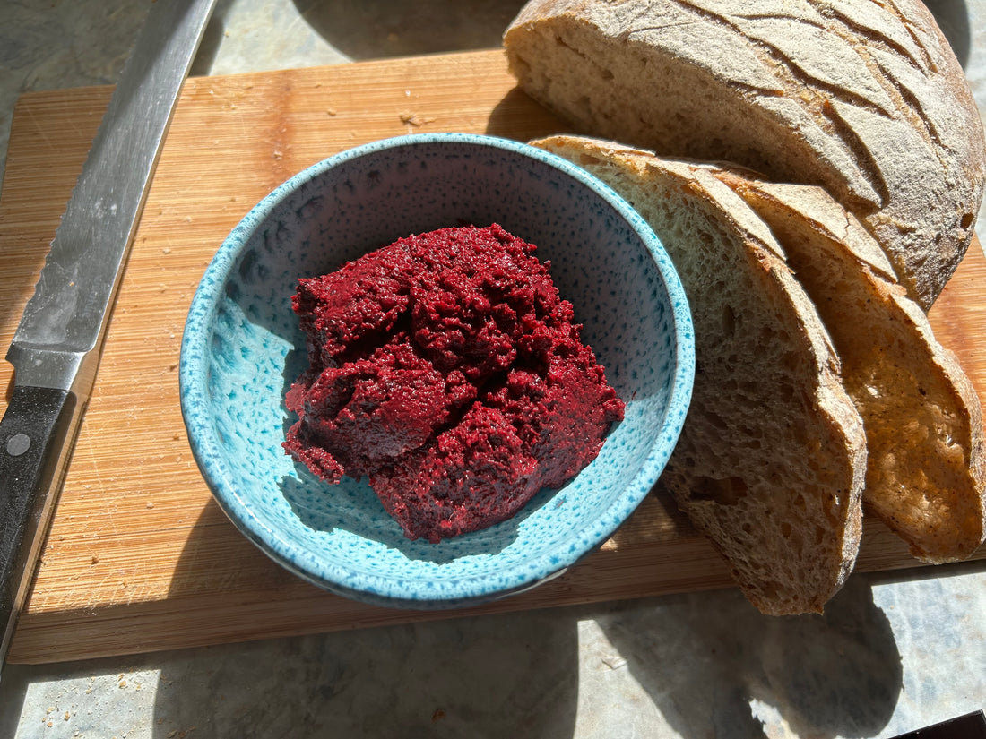 Roasted Beetroot Lentil Dip